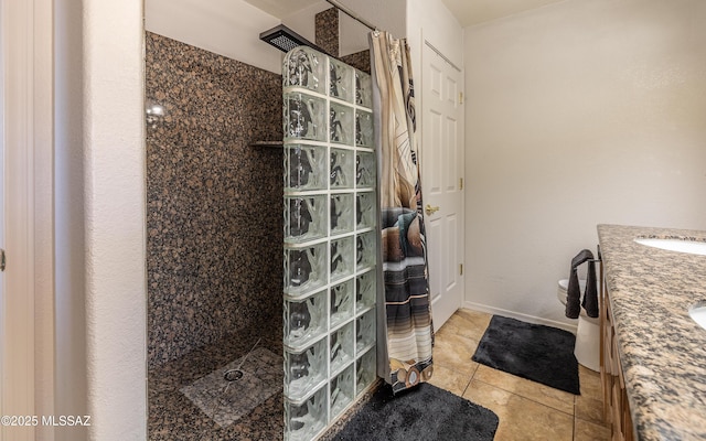 13570 E Hampden Green Way, Vail, AZ 85641 - full bath featuring walk in shower, vanity, toilet, and tile patterned floors