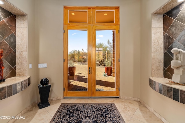 545 E Thunderstorm Pl, Oro Valley, AZ 85755 - entryway featuring baseboards and french doors