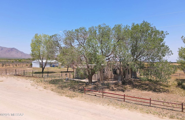 1203 N Cochise Stronghold Rd, Cochise, AZ 85606 - view of yard with fence, a view of rural / pastoral area, and a mountain view