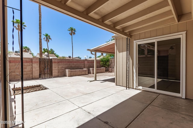 7244 S Camino Del Arco Iris, Tucson, AZ 85746 - view of patio with a fenced backyard