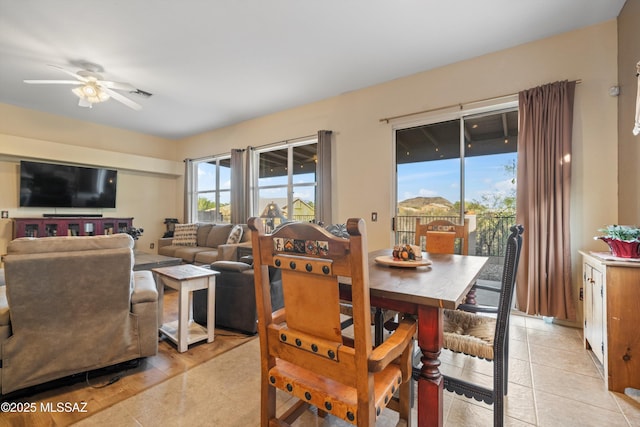 182 N Desert Park Pl, Tucson, AZ 85745 - dining area with ceiling fan