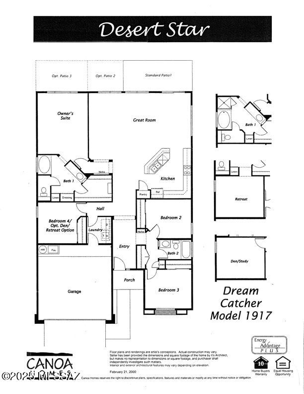 182 N Desert Park Pl, Tucson, AZ 85745 - home floor plan
