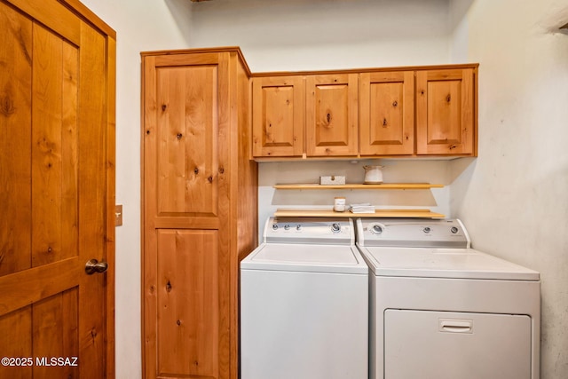 3008 E Placita Santa Lucia, Tucson, AZ 85716 - washroom featuring cabinet space and washing machine and clothes dryer