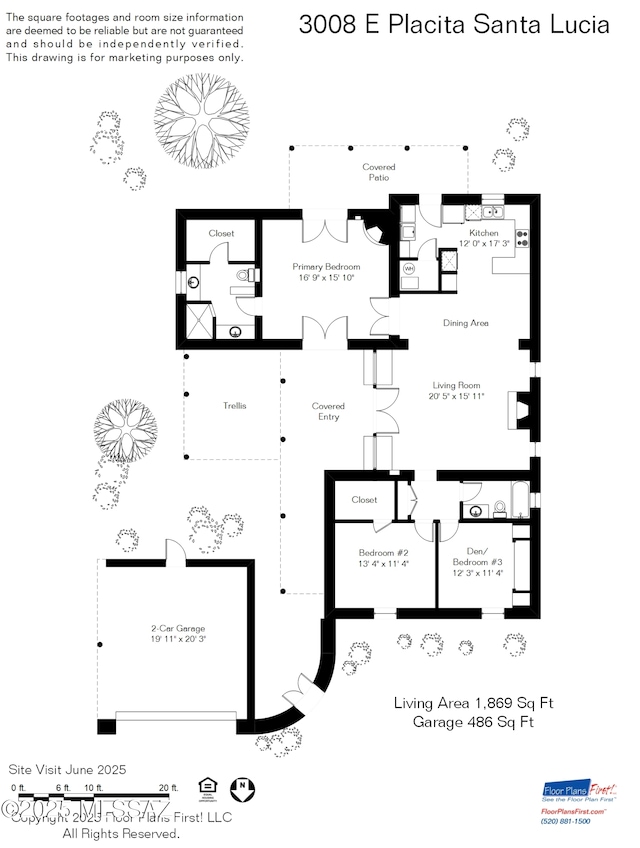 3008 E Placita Santa Lucia, Tucson, AZ 85716 - view of floor plan / room layout