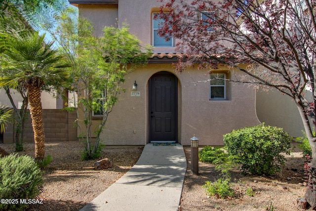 2776 N Neruda Ln, Tucson, AZ 85712 - property entrance featuring stucco siding