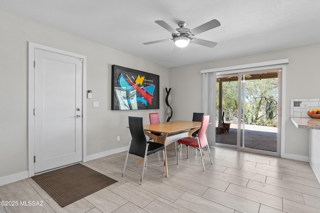 2282 W Rapallo Way, Tucson, AZ 85741 - dining room featuring ceiling fan and baseboards