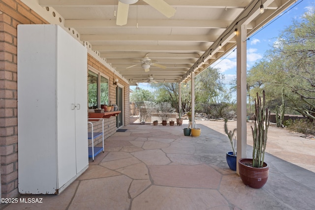 2282 W Rapallo Way, Tucson, AZ 85741 - view of patio with ceiling fan