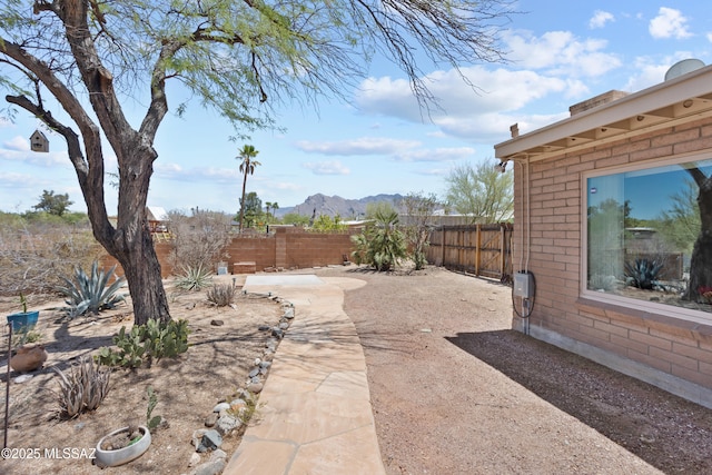 2282 W Rapallo Way, Tucson, AZ 85741 - fenced backyard featuring a mountain view and a patio