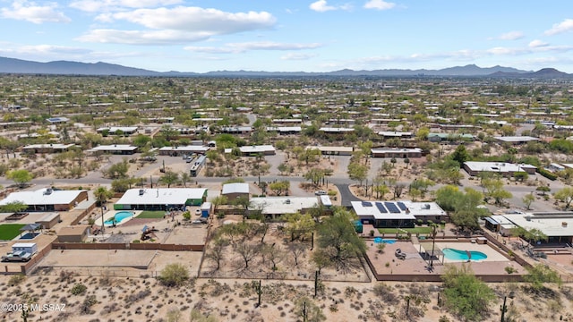 2282 W Rapallo Way, Tucson, AZ 85741 - drone / aerial view of a pool area and a mountainous background