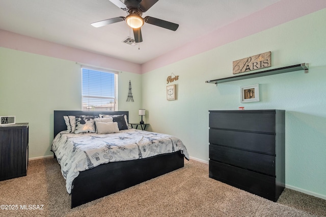 14570 S Sumac Dr, Sahuarita, AZ 85629 - bedroom featuring carpet floors, baseboards, and ceiling fan