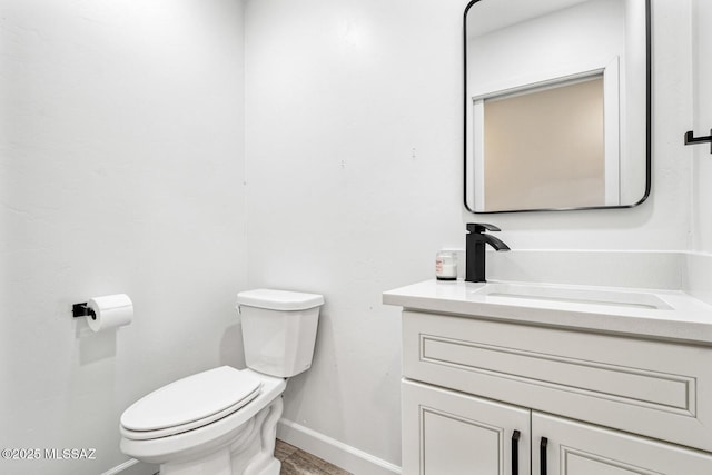 3454 E Calle Del Prado, Tucson, AZ 85716 - half bath featuring baseboards, toilet, and vanity