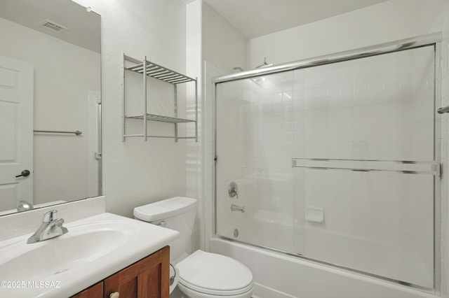 14024 E Fairway Bluff Ct, Vail, AZ 85641 - full bathroom featuring vanity, toilet, and combined bath / shower with glass door