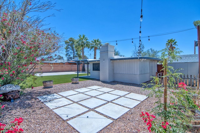 3341 E 23rd St, Tucson, AZ 85713 - fenced backyard with a patio area