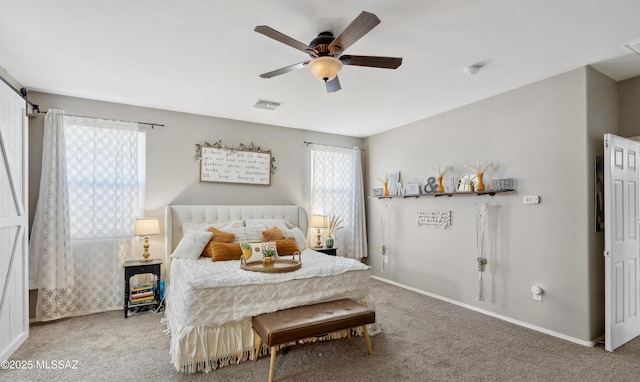 9693 N Melandra Way, Marana, AZ 85653 - carpeted bedroom featuring baseboards and ceiling fan