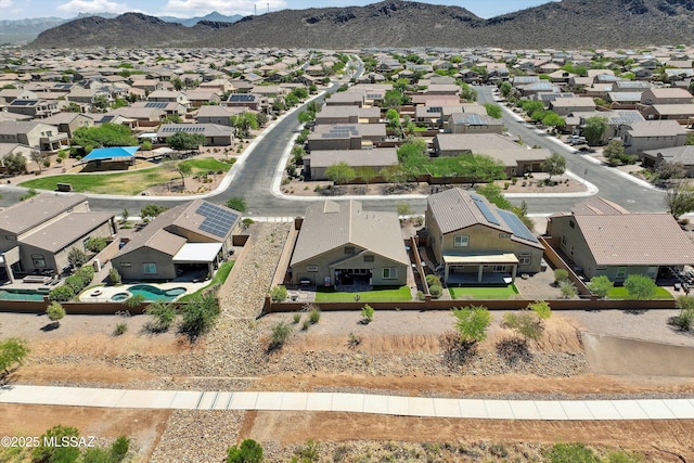 9693 N Melandra Way, Marana, AZ 85653 - aerial perspective of suburban area with mountains