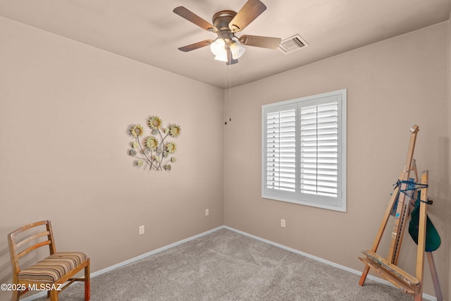2108 W Moon Milk St, Benson, AZ 85602 - unfurnished room featuring carpet, baseboards, and a ceiling fan