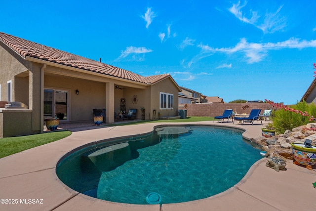 2108 W Moon Milk St, Benson, AZ 85602 - view of pool featuring a patio and fence