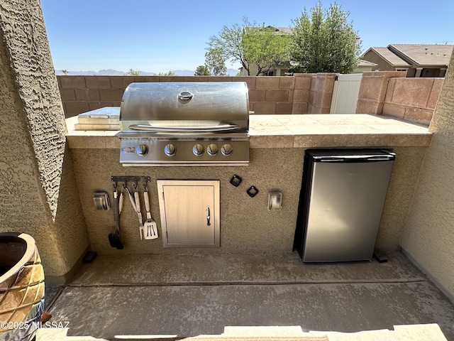 2108 W Moon Milk St, Benson, AZ 85602 - view of patio / terrace with grilling area and fence