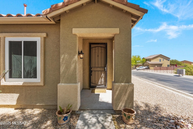 2108 W Moon Milk St, Benson, AZ 85602 - property entrance featuring stucco siding