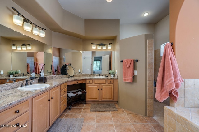 124 Circulo Vespucci, Tubac, AZ 85646 - full bath with vanity and tile patterned floors