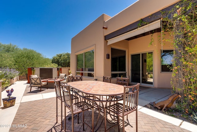 124 Circulo Vespucci, Tubac, AZ 85646 - view of patio featuring outdoor dining area