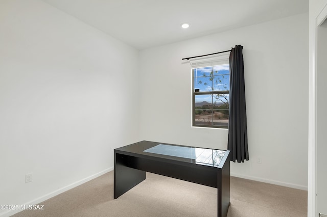 12513 Denton Way, Marana, AZ 85653 - unfurnished office featuring carpet, baseboards, and recessed lighting