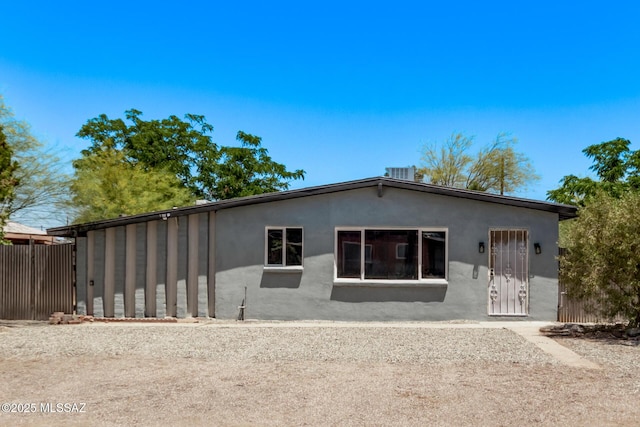1025 E Windsor St, Tucson, AZ 85719 - back of house with stucco siding and fence