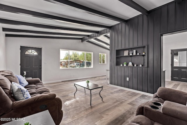 1025 E Windsor St, Tucson, AZ 85719 - living room with baseboards and light wood-type flooring