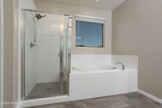 8040 N Desert Gum Dr, Tucson, AZ 85741 - full bath featuring a stall shower and a bath