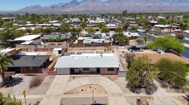 5449 E Rosewood St, Tucson, AZ 85711 - aerial perspective of suburban area featuring a mountain backdrop