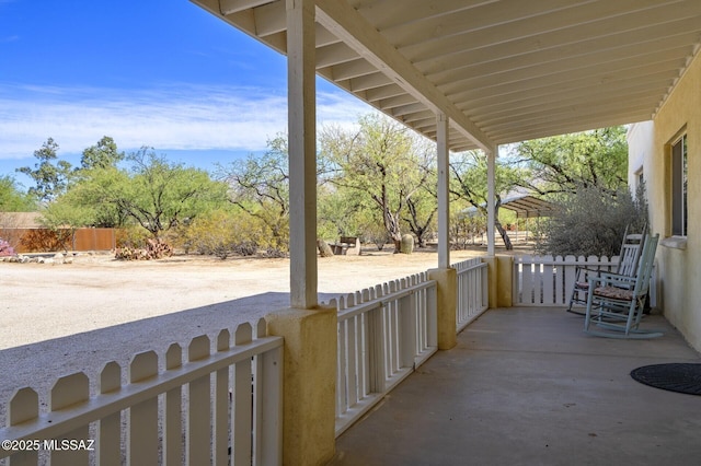 3600 N Hash Knife Cir, Tucson, AZ 85749 - view of patio / terrace featuring covered porch