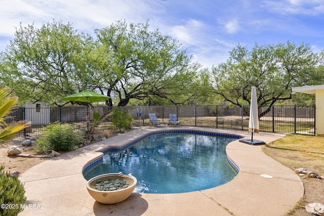 3600 N Hash Knife Cir, Tucson, AZ 85749 - view of swimming pool with fence and a patio area