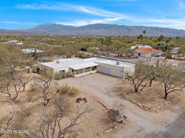 3600 N Hash Knife Cir, Tucson, AZ 85749 - view from above of property with a mountainous background
