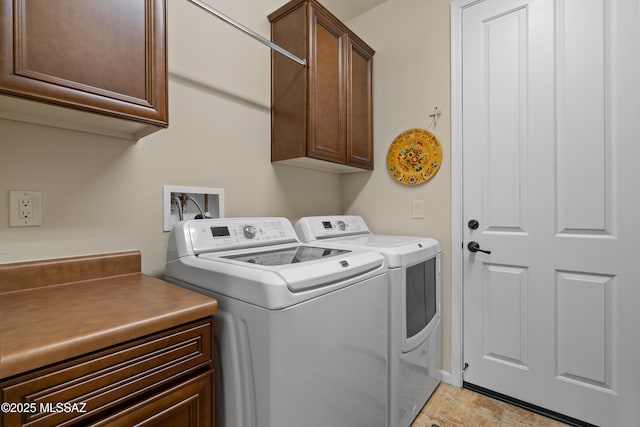 59962 E Arroyo Grande Dr, Oracle, AZ 85623 - washroom with independent washer and dryer and cabinet space
