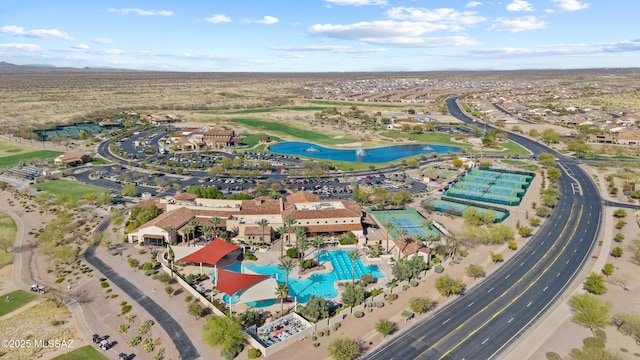 59962 E Arroyo Grande Dr, Oracle, AZ 85623 - drone / aerial view of a nearby body of water and a pool
