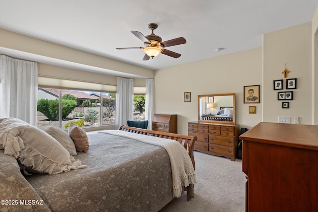 59962 E Arroyo Grande Dr, Oracle, AZ 85623 - carpeted bedroom with a ceiling fan
