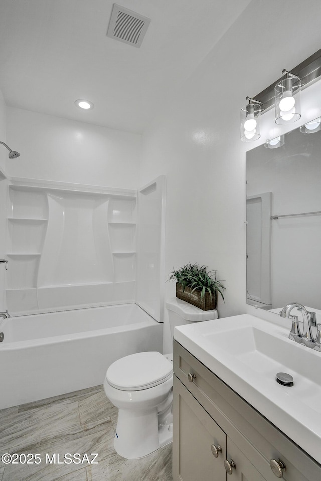174 Via Casa, Rio Rico, AZ 85648 - bathroom with washtub / shower combination, vanity, and toilet