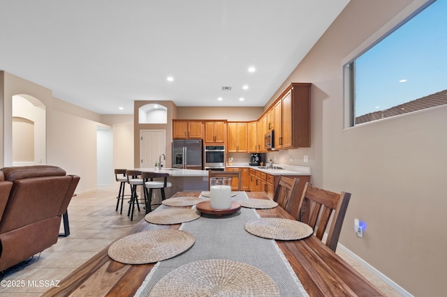 8183 N Sombrero Point Dr, Tucson, AZ 85743 - dining room with recessed lighting and light wood-style flooring