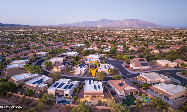 8183 N Sombrero Point Dr, Tucson, AZ 85743 - aerial perspective of suburban area with mountains