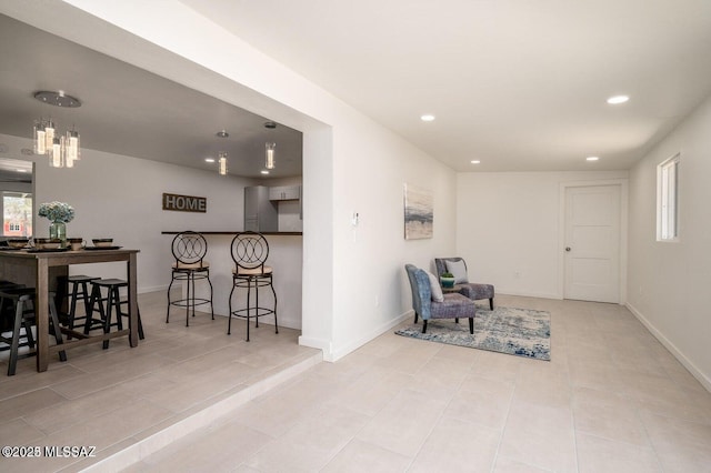3409 E Linden St, Tucson, AZ 85716 - living area featuring recessed lighting, baseboards, and tile patterned floors