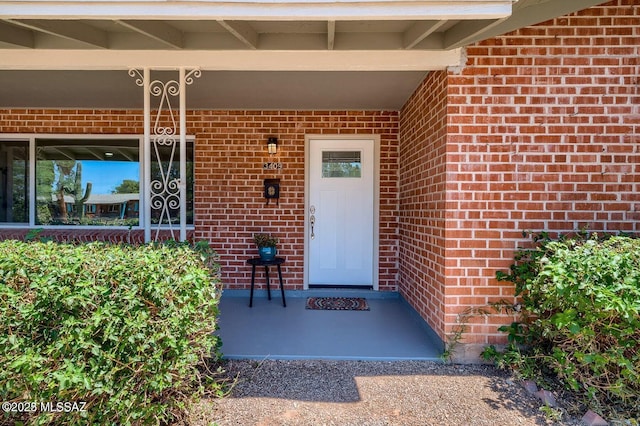 3409 E Linden St, Tucson, AZ 85716 - doorway to property with brick siding