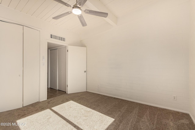 2525 N Alvernon Way Unit F8, Tucson, AZ 85712 - unfurnished bedroom with carpet, ceiling fan, and a closet