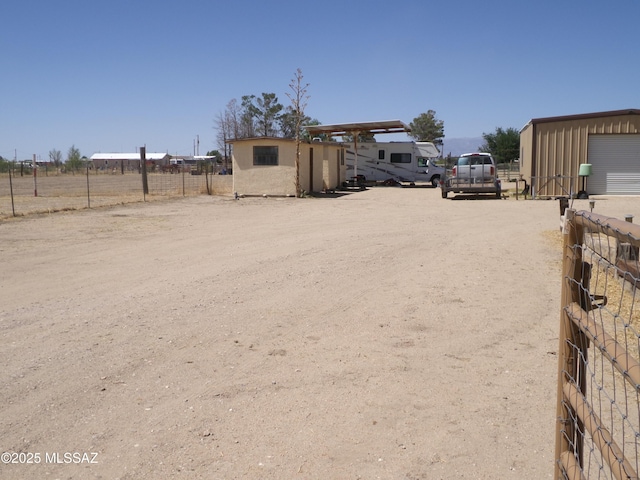 2474 W Victoria Ln, Willcox, AZ 85643 - view of yard with fence and an outdoor structure