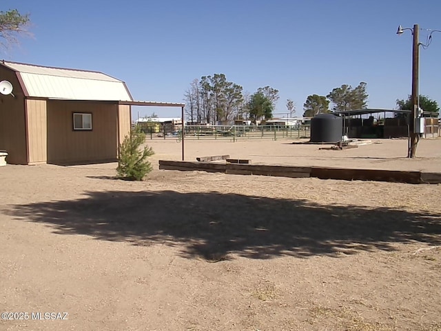 2474 W Victoria Ln, Willcox, AZ 85643 - view of yard with fence and an outdoor structure