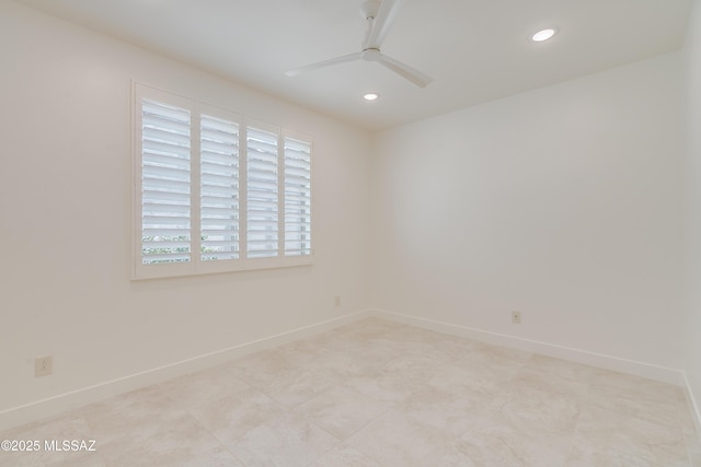 2559 E Wrightson View Dr, Green Valley, AZ 85614 - empty room with a ceiling fan, recessed lighting, and baseboards