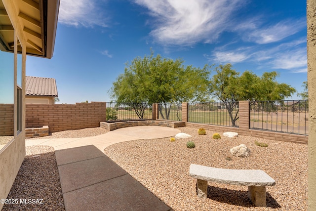 2559 E Wrightson View Dr, Green Valley, AZ 85614 - fenced backyard featuring a patio