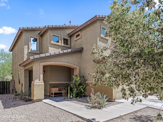 4801 E Canary Grass Dr, Tucson, AZ 85756 - view of front of property with stucco siding and fence