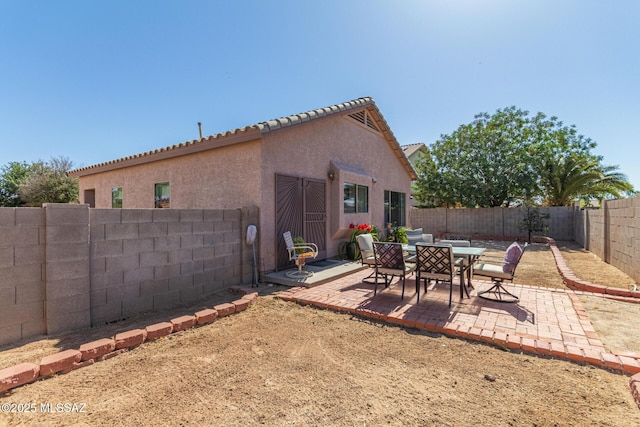 5608 Shady Grove, Tucson, AZ 85742 - view of patio / terrace with a fenced backyard
