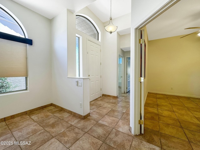 13401 N Rancho Vistoso Blvd Unit 190, Oro Valley, AZ 85755 - entrance foyer featuring a ceiling fan, baseboards, and tile patterned floors