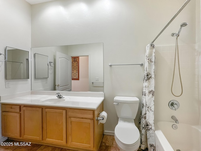 13401 N Rancho Vistoso Blvd Unit 190, Oro Valley, AZ 85755 - bathroom with shower / bath combo, toilet, and vanity